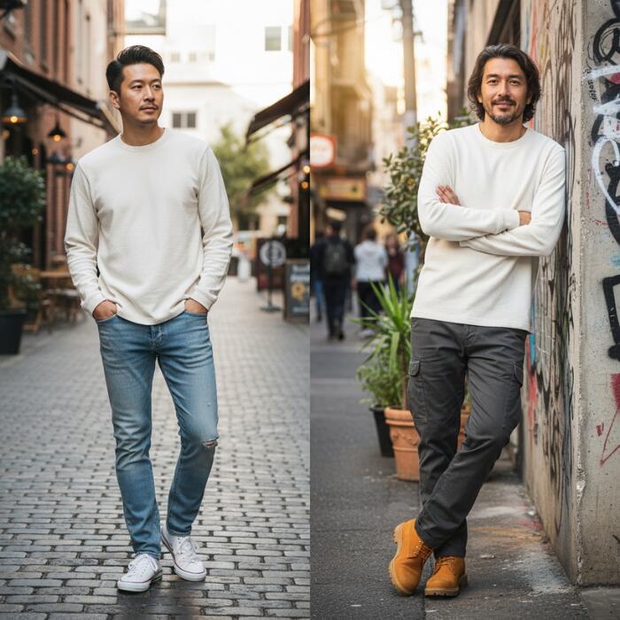 BARNSOUTFITTERSバーンズ長袖日本製ストレッチスパンフライスロンTメンズレディースユニセックスロングスリーブロンT9分袖Tシャツ綿コットンホワイトブラックネイビーオリーブ無地BR-8420