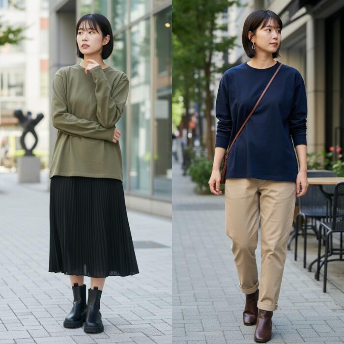BARNSOUTFITTERSバーンズ長袖日本製ストレッチスパンフライスロンTメンズレディースユニセックスロングスリーブロンT9分袖Tシャツ綿コットンホワイトブラックネイビーオリーブ無地BR-8420