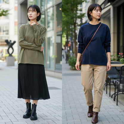 BARNSOUTFITTERSバーンズ長袖日本製ストレッチスパンフライスロンTメンズレディースユニセックスロングスリーブロンT9分袖Tシャツ綿コットンホワイトブラックネイビーオリーブ無地BR-8420