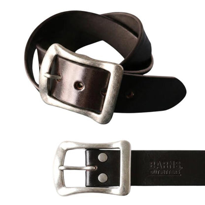 BARNSOUTFITTERSバーンズスタンダードビッグバックル40mmベルト日本製栃木レザー本革メンズレディースユニセックスブラックブラウンチョコゴールドシルバーサイズ調整可能ギフトLE-30554168