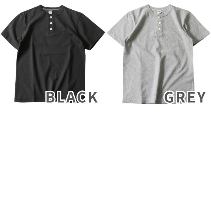 BARNSOUTFITTERSバーンズ日本製メンズ半袖Tシャツアメカジヘビーウエイト厚手綿100コットンフラットシーマアウトフィッターズCOZUN丸胴ヴィンテージヘンリーネックBR-8146