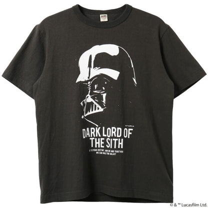 BARNSOUTFITTERSバーンズ日本製半袖吊り編みクルーネックプリントTシャツスターウォーズダースベイダーシディアスシスの暗黒卿メンズレディースユニセックス綿100％天竺ブラックビンテージBR-26181
