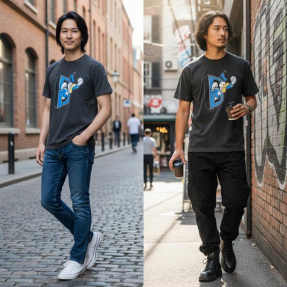 バーンズアウトフィッターズ半袖TシャツBARNSOUTFITTERSドナルドディズニー丸胴日本製コラボメンズレディースユニセックス綿100BR-25255