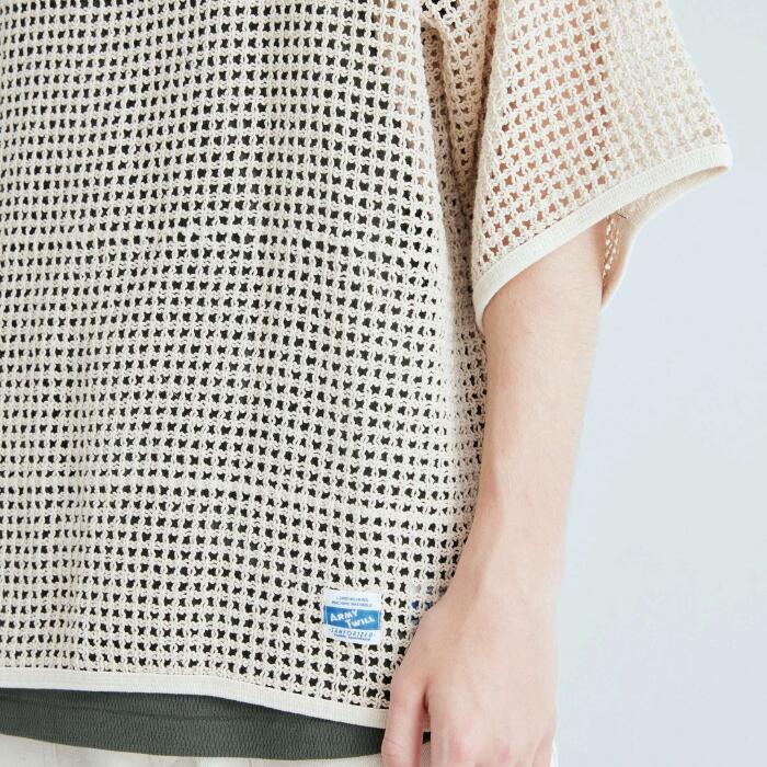 ARMYTWILLアーミーツイルコットンメッシュTシャツメンズレディースユニセックスメッシュ無地ワンポイント半袖綿100ミリタリー軍透け感涼しいレイヤードカジュアル春夏おしゃれAM-2613002
