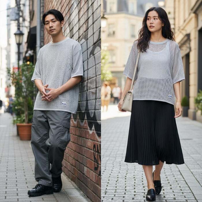 ARMYTWILLアーミーツイルコットンメッシュTシャツメンズレディースユニセックスメッシュ無地ワンポイント半袖綿100ミリタリー軍透け感涼しいレイヤードカジュアル春夏おしゃれAM-2613002