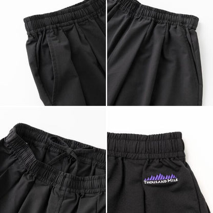 サウザンドマイルTHOUSANDMILEセットアップ3点セットフレンチスリーブシャツ＆ロングパンツセット巾着バッグ付きレディースカットソー速乾通気性ポリエステルストレッチイージーケアTM261HA00362