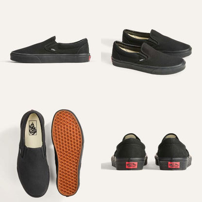 VANSヴァンズスリッポンクラシックスニーカー靴シューズCLASSICSLIP-ON正規品メンズレディースユニセックスチェックブラックホワイトネイビーバンズ定番紐無しカジュアルサンダルVN000EYE