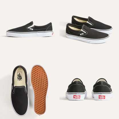 VANSヴァンズスリッポンクラシックスニーカー靴シューズCLASSICSLIP-ON正規品メンズレディースユニセックスチェックブラックホワイトネイビーバンズ定番紐無しカジュアルサンダルVN000EYE