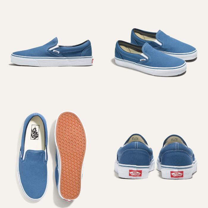 VANSヴァンズスリッポンクラシックスニーカー靴シューズCLASSICSLIP-ON正規品メンズレディースユニセックスチェックブラックホワイトネイビーバンズ定番紐無しカジュアルサンダルVN000EYE
