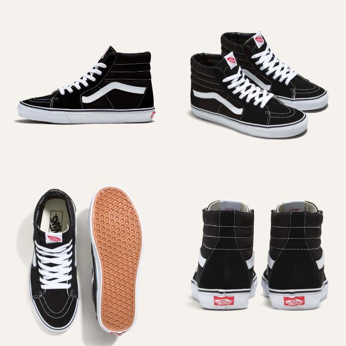 VANSヴァンズスニーカーハイカットスケートハイ靴シューズSK8-HI正規品メンズレディースユニセックスブラック黒ホワイト白バンズ定番サイドストライプカジュアルアメカジVN000D5IB8CVN000TS9BJ4