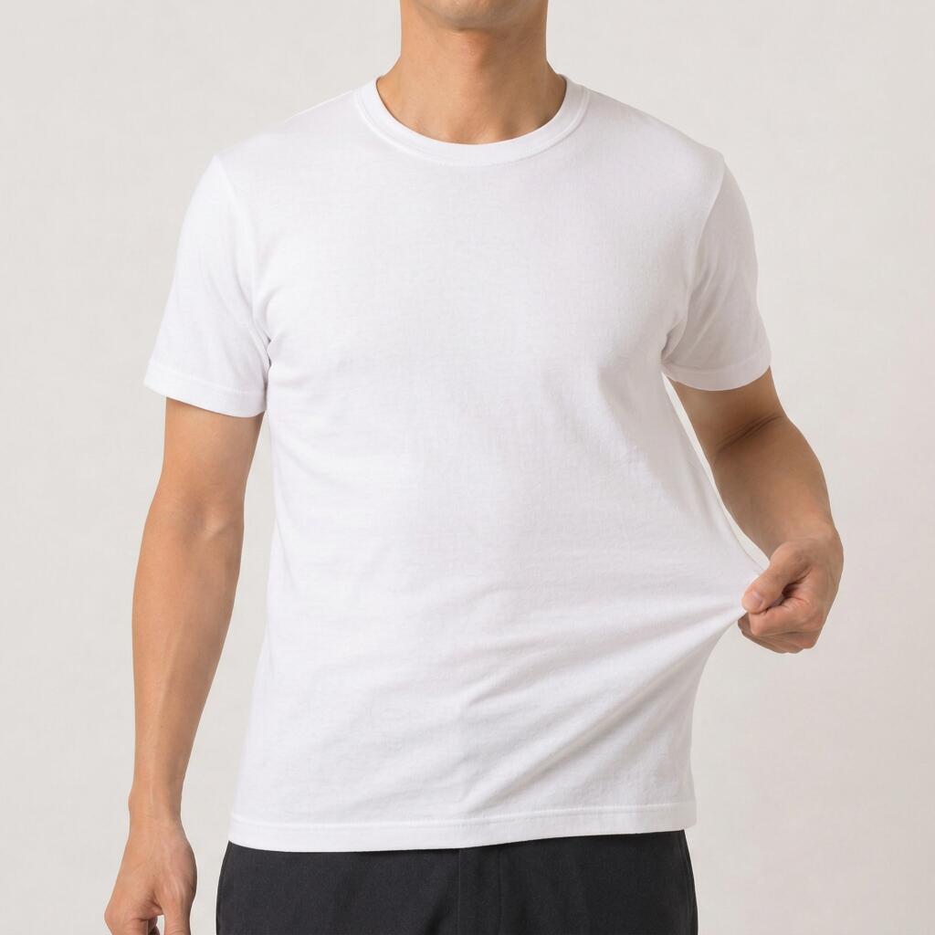 HanesヘインズメンズTシャツブランドインナービーフィーBEEFYリブストレッチシンプル綿コットンヘビーウエイトヘビーオンス丈夫白黒紺ホワイトブラックグレーネイビーHM1-R103