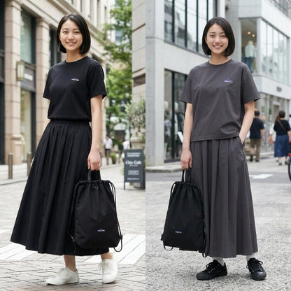 サウザンドマイルTHOUSANDMILEセットアップ3点セットショートスリーブTシャツ＆スカートセットナップザック付きレディースバッグカットソー撥水ストレッチUVカット速乾イージーケアTM261NP00032