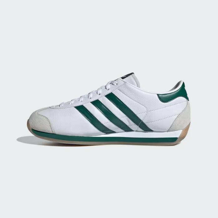 アディダススニーカーレディースカントリージャパンIE4042adidasOriginalsCOUNTRYJAPANゴートレザー本革ホワイトグリーン薄底ローカット