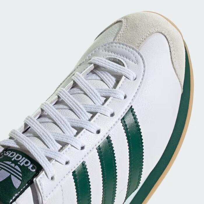 アディダススニーカーレディースカントリージャパンIE4042adidasOriginalsCOUNTRYJAPANゴートレザー本革ホワイトグリーン薄底ローカット