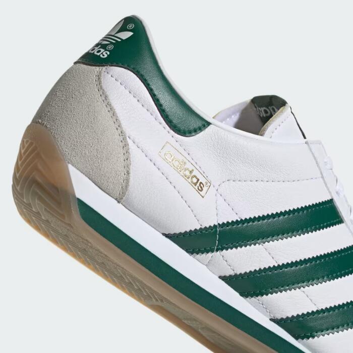 アディダススニーカーレディースカントリージャパンIE4042adidasOriginalsCOUNTRYJAPANゴートレザー本革ホワイトグリーン薄底ローカット