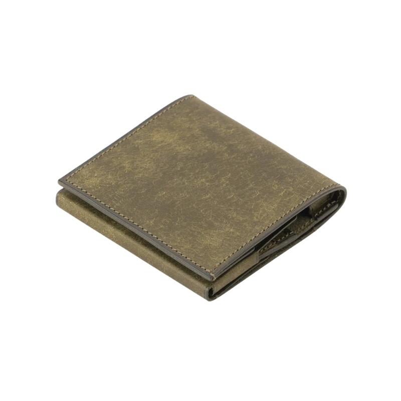 PLOWS プラウズ 二つ折り財布 メンズ レディース dritto 2 thin プエブロver ミニ財布 コンパクト財布 小さい財布 薄型 本革 牛革 プエブロレザー 日本製 ペトローリオ サビア オリーバ コッチネーラ タバコ ネイビー ネロ