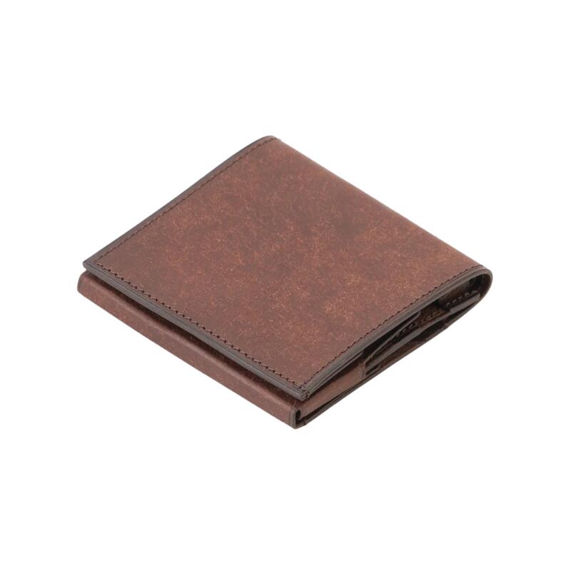 PLOWS プラウズ 二つ折り財布 メンズ レディース dritto 2 thin プエブロver ミニ財布 コンパクト財布 小さい財布 薄型 本革 牛革 プエブロレザー 日本製 ペトローリオ サビア オリーバ コッチネーラ タバコ ネイビー ネロ