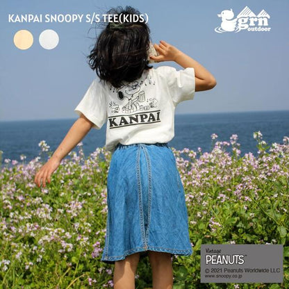grnoutdoorKANPAISNOOPYS/STEE(KIDS)ショートスリーブTシャツスヌーピーコラボ